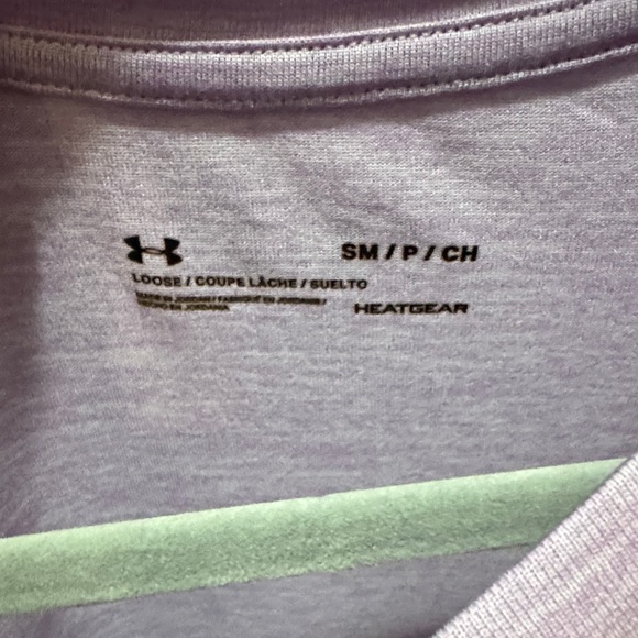 Under Armour Lavender Tee with Logo - Picture 2 of 4
